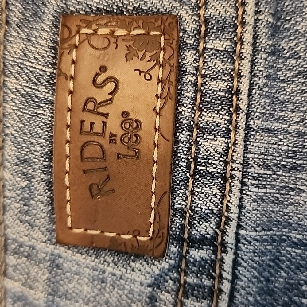 Vintage LEE Riders Classic Blue Women's Jeans Long Moms High Waist 80s - Picture 4 of 12